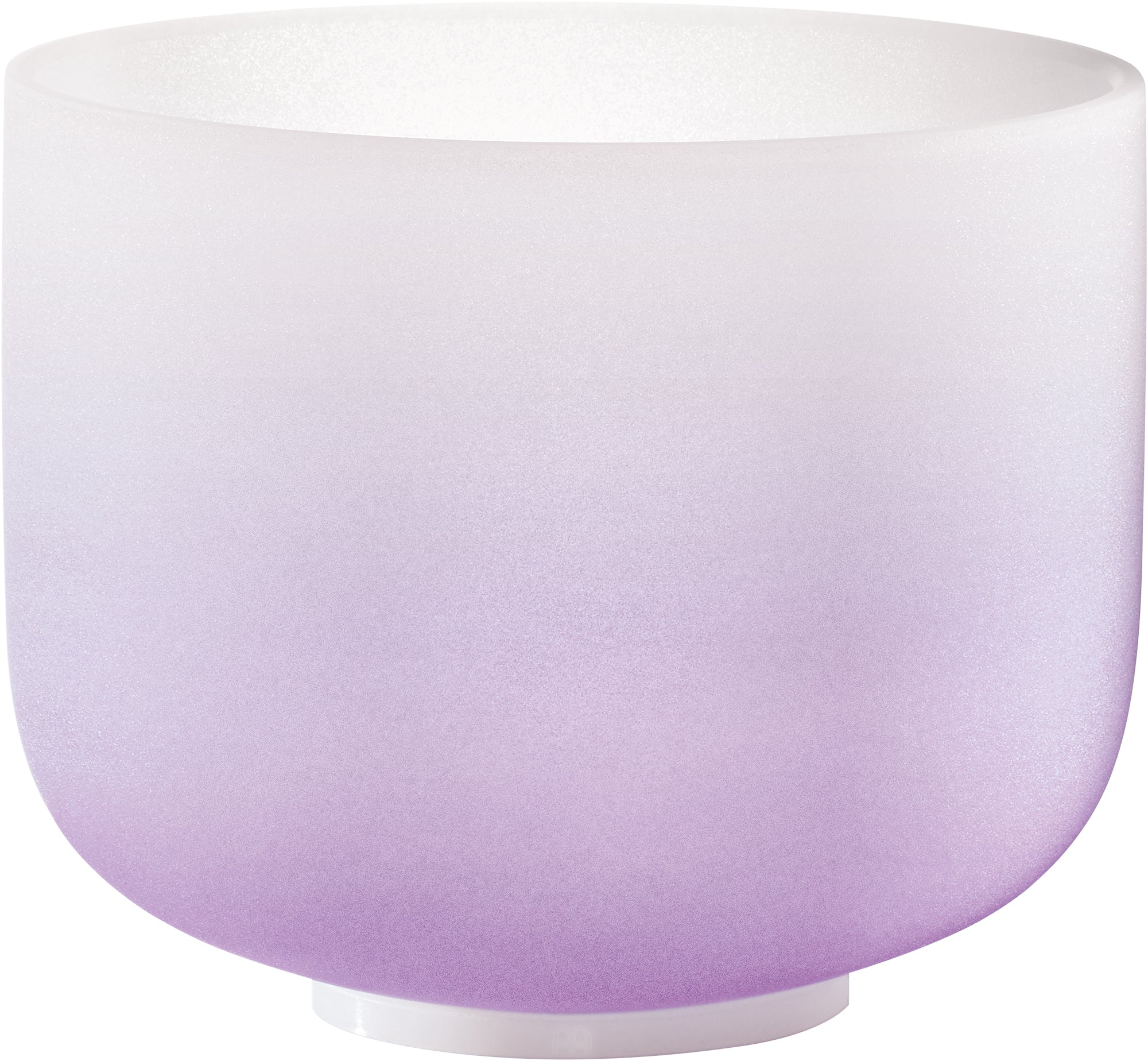 8" Color-Frosted Crystal Singing Bowl, Purple, Note B4, Crown Chakra