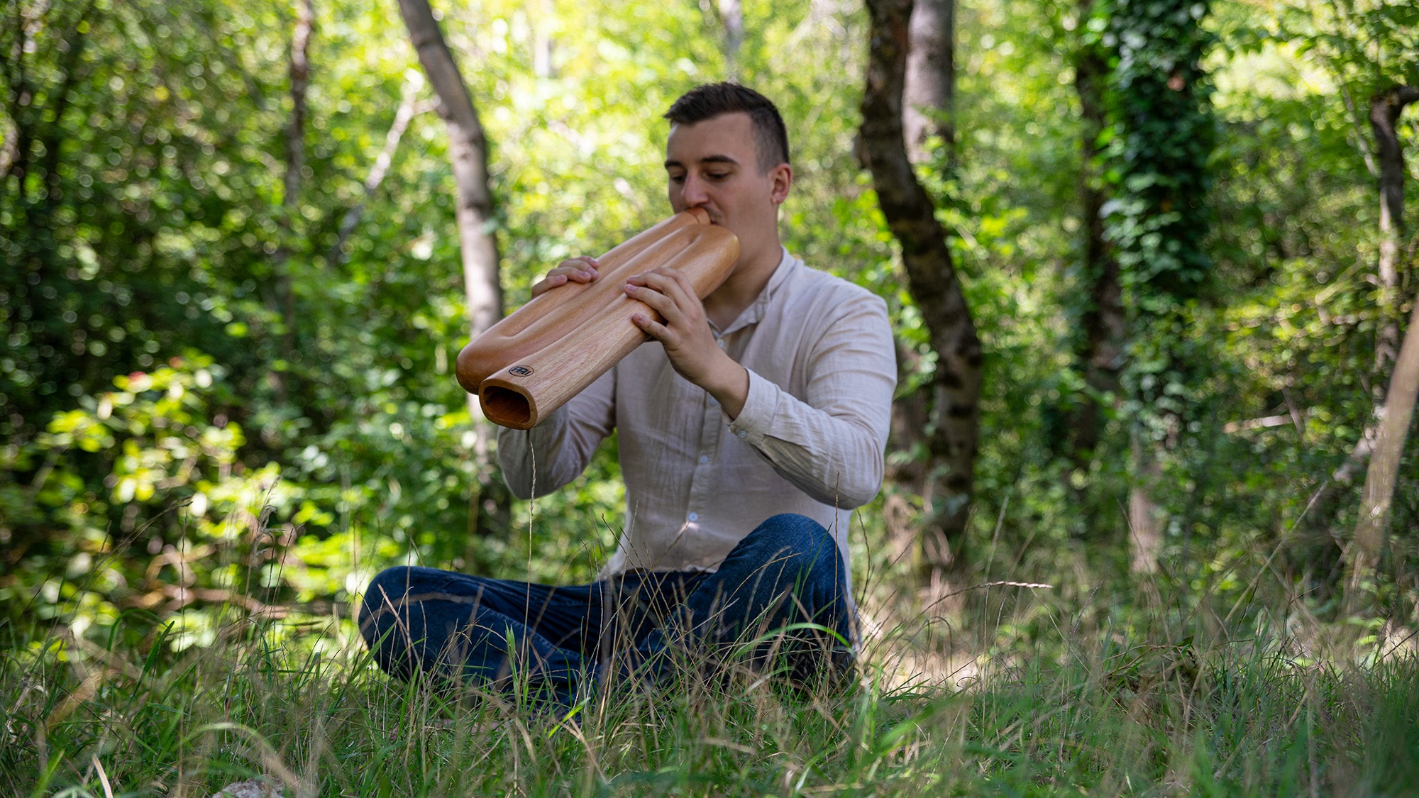 Z-Shaped Pro Didgeridoo, Tuning C, Natural