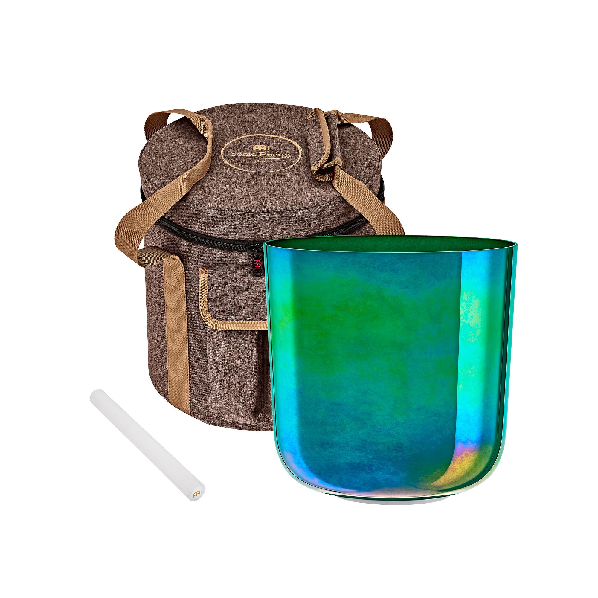 8" Essence Crystal Singing Bowl, F3, Mint Blue, Heart Chakra, 440 Hz