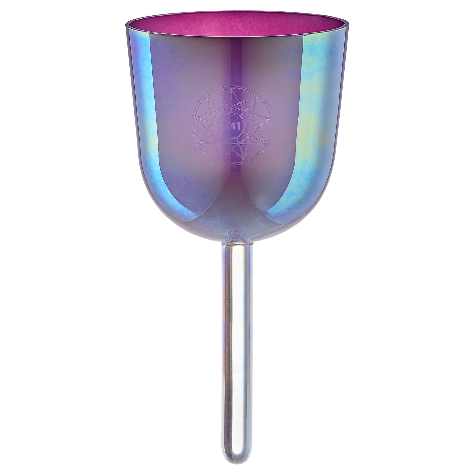 3.75" Essence Solfeggio Crystal Singing Bowl, SOL 741 Hz, Lavender Purple