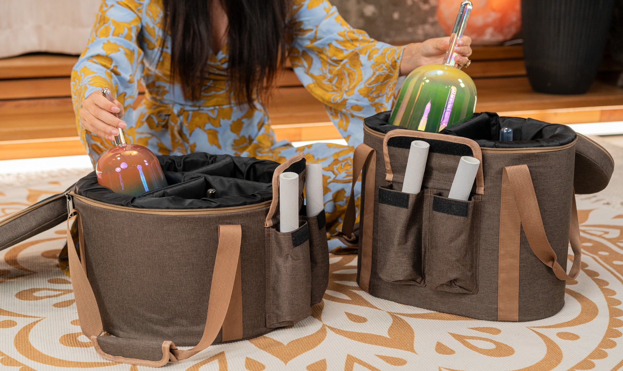 6-Piece Essence Solfeggio Crystal Singing Bowl Set