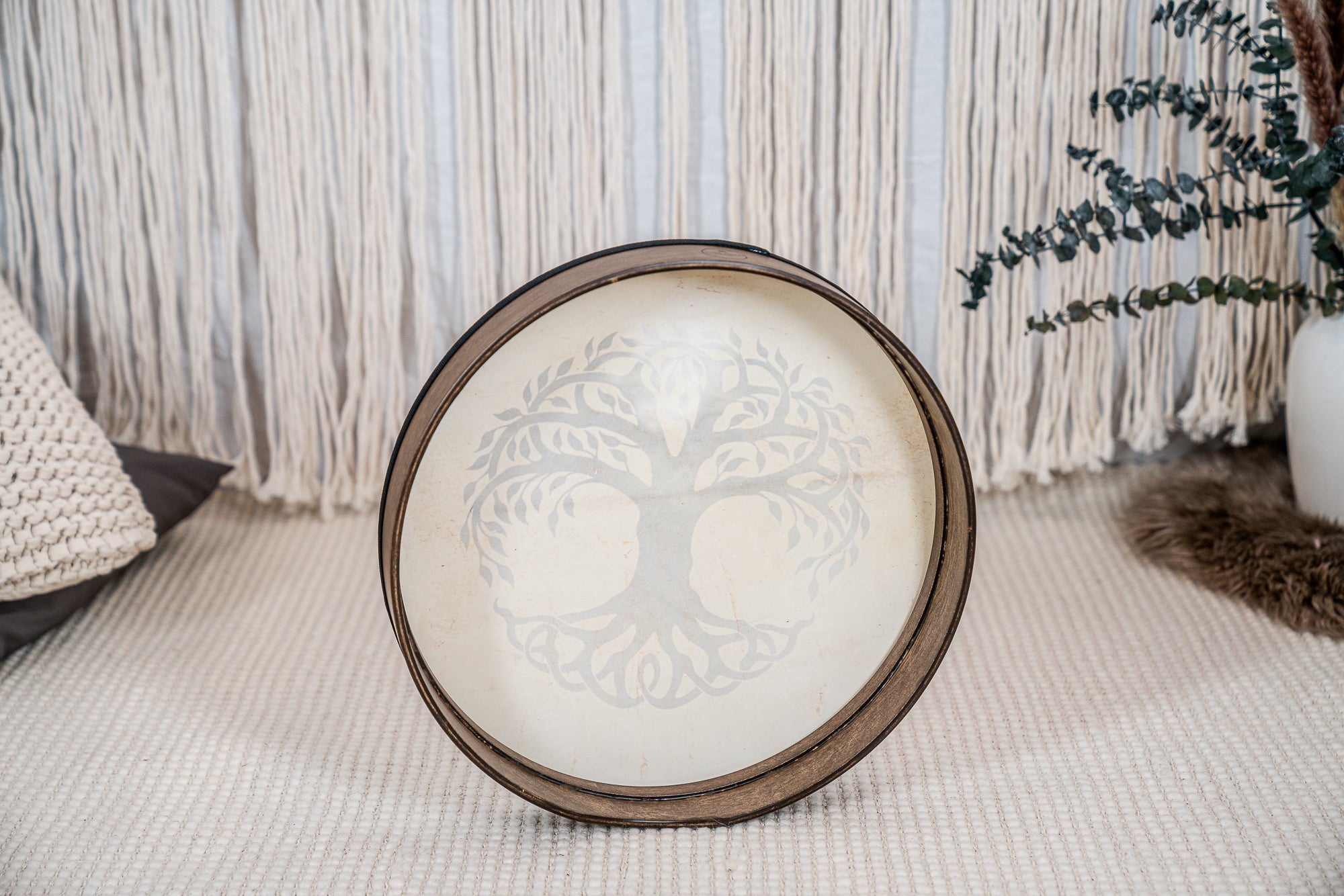 16" Designed Hand Drum, Tree of Life