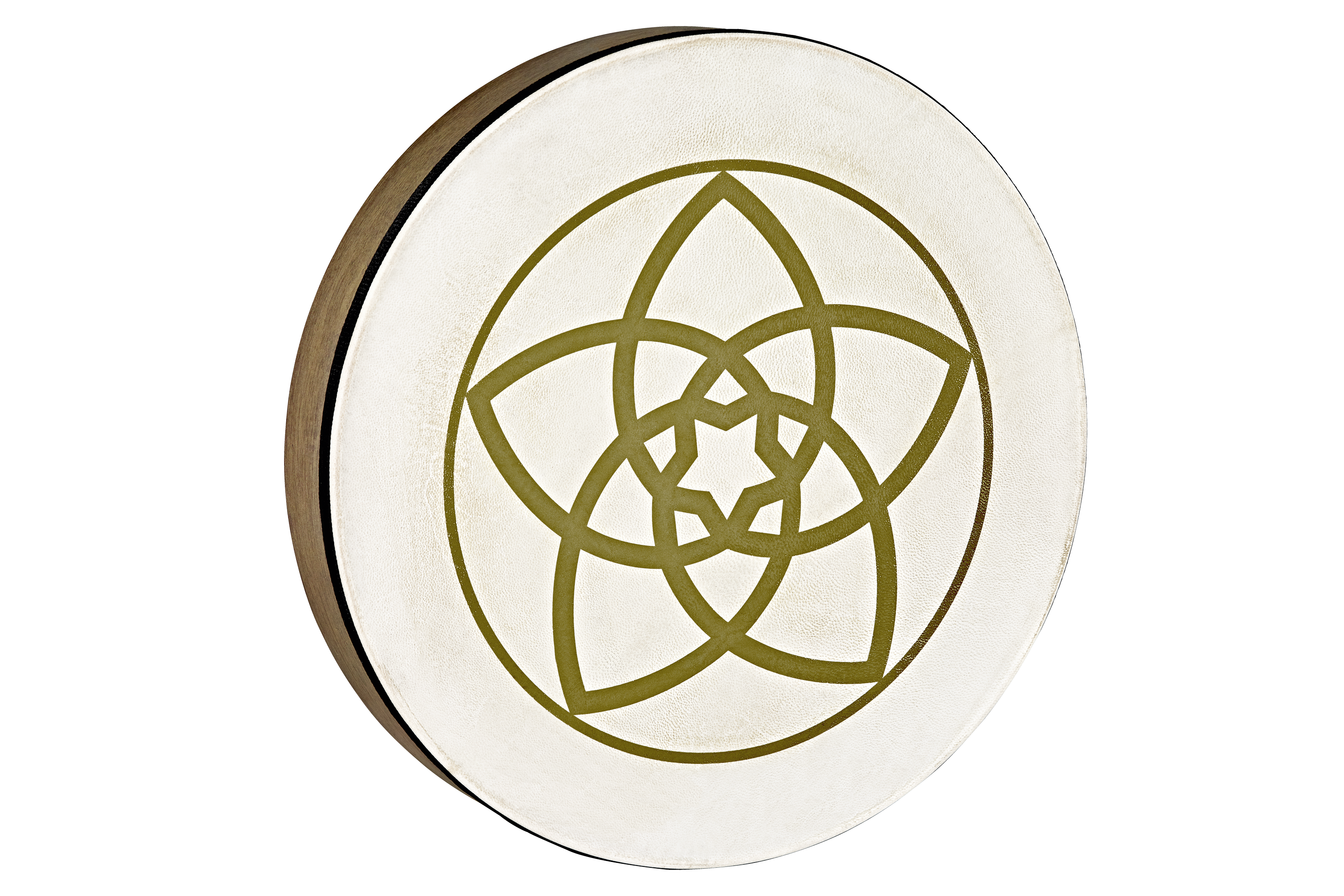 16" Designed Hand Drum, Venus Flower