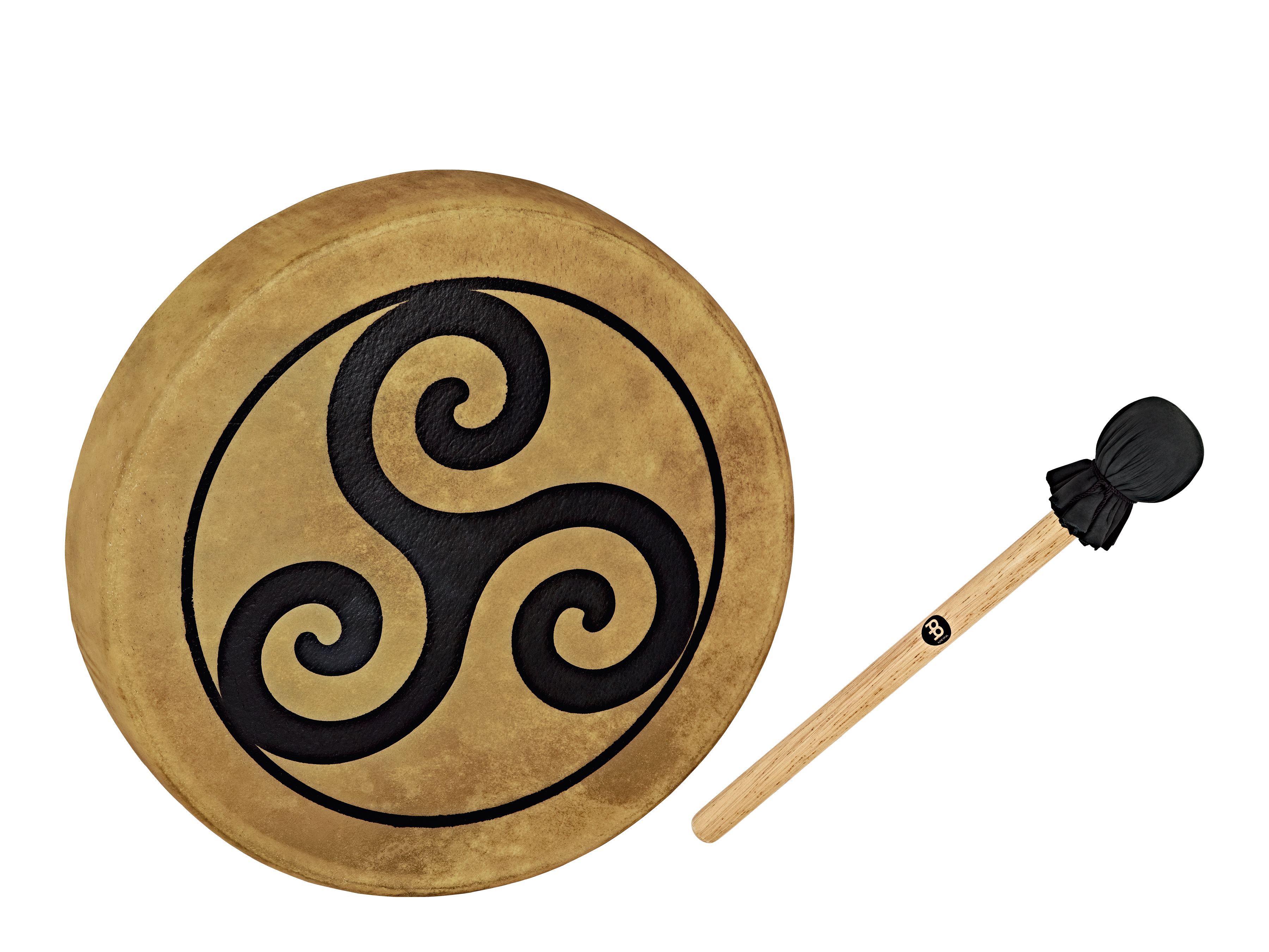 15" Native American-Style Hoop Drum, Triskele