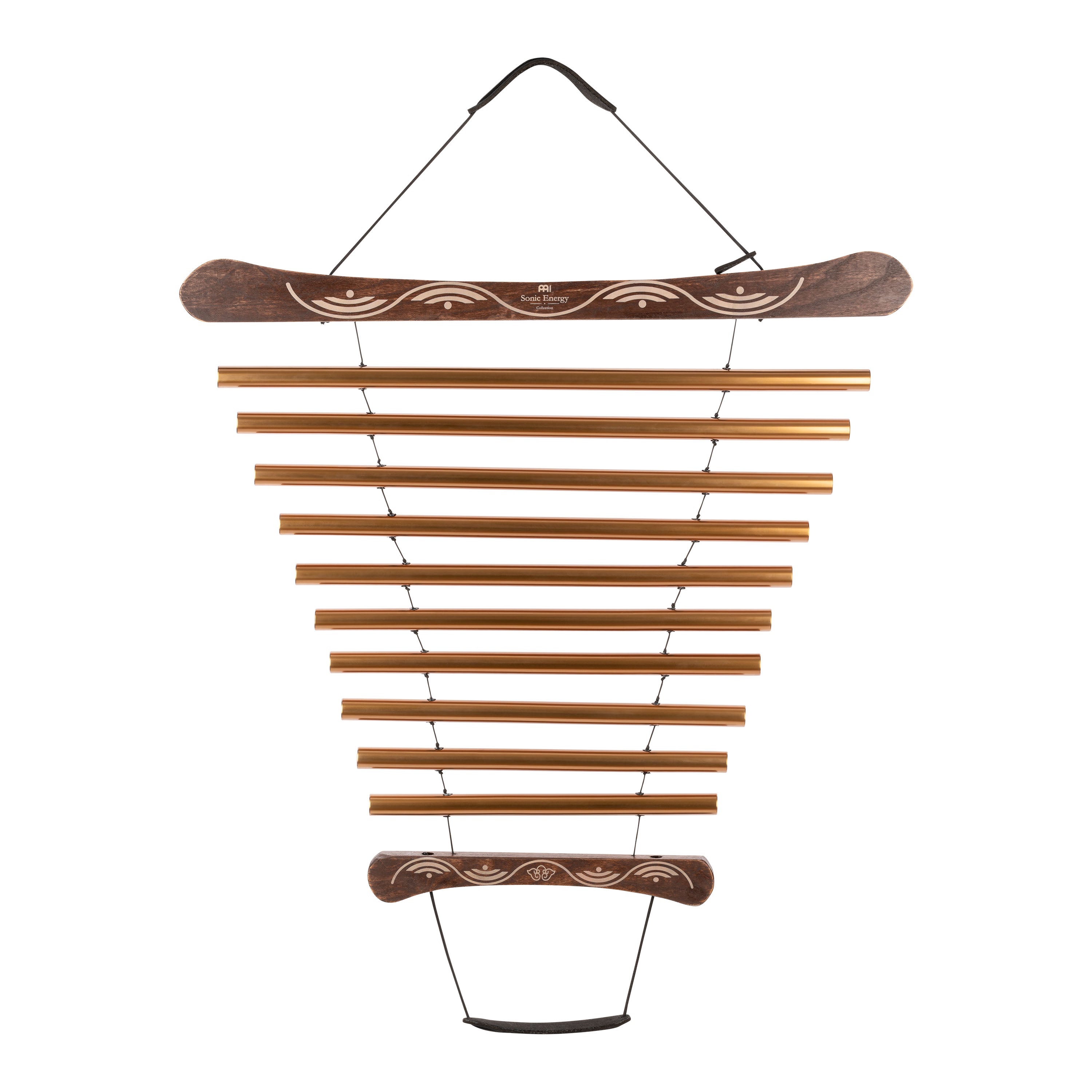 35" Meditation Flow Chime, 440 Hz, 10 Notes, G Major, Bronze