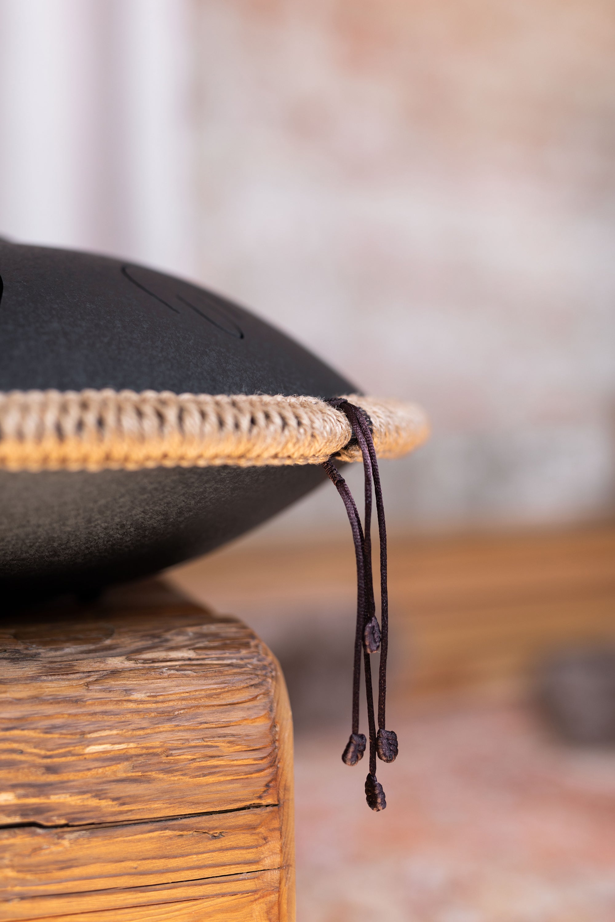 16" Octave Steel Tongue Drum, D Kurd, Black