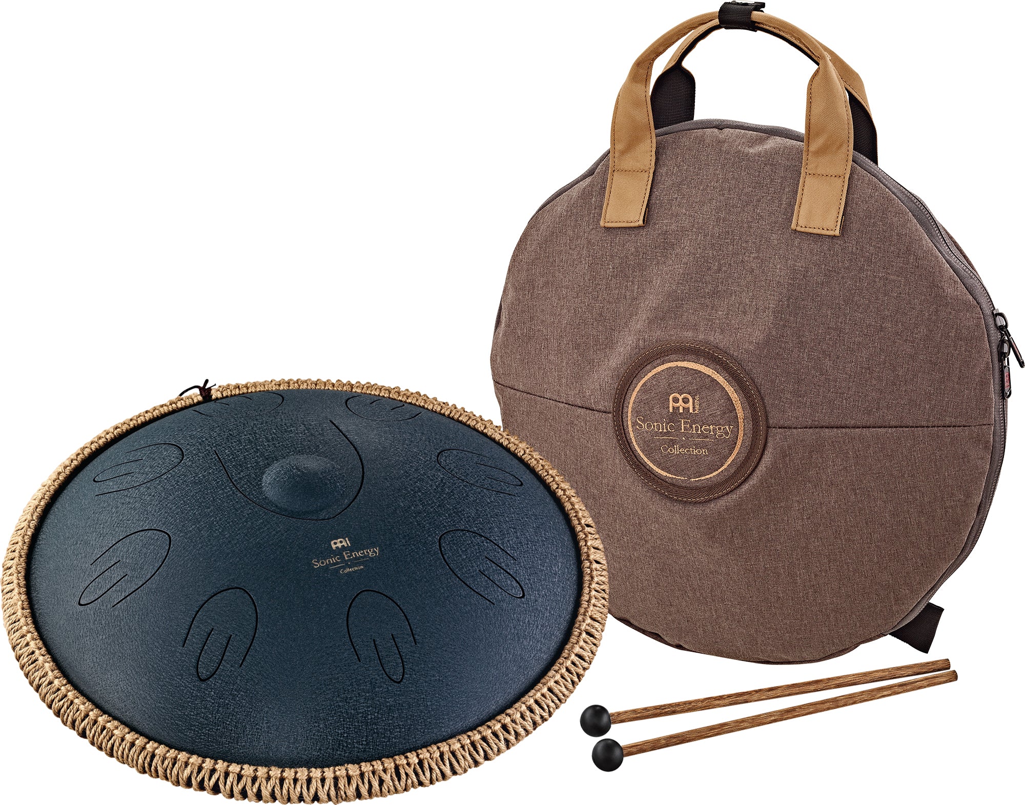 16" Octave Steel Tongue Drum, D Amara, Navy Blue