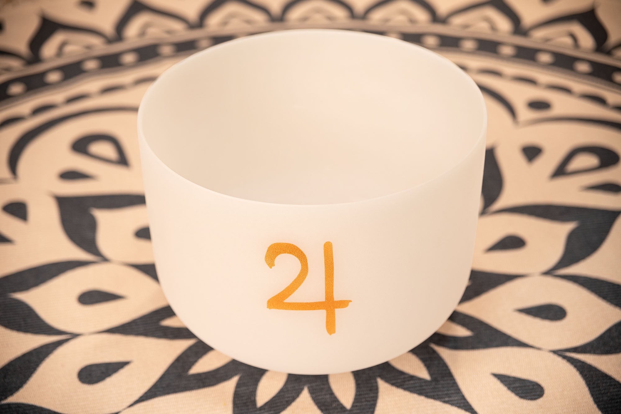 12" Planetary Tuned Crystal Singing Bowl, Jupiter 183.58 Hz