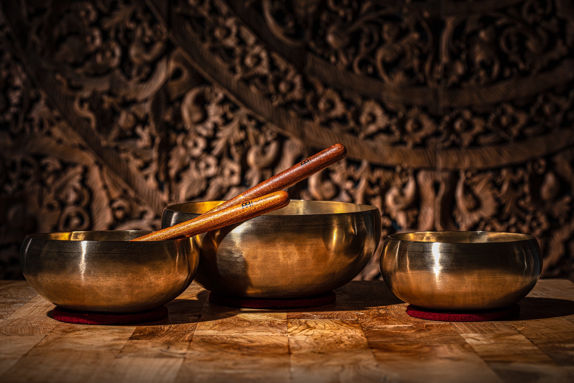 3-Piece Cosmos Therapy Series Singing Bowl Set, 800/1000/2000g