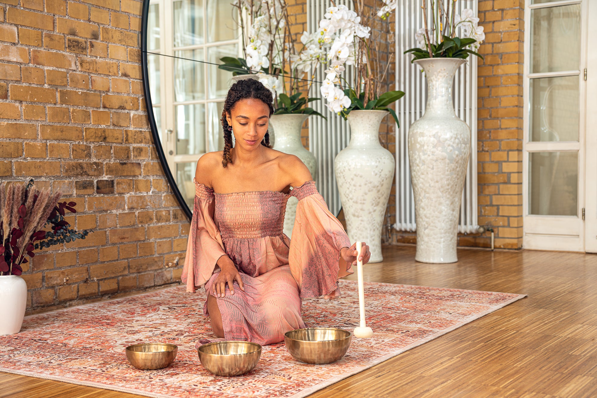 3-Piece Energy Therapy Series Singing Bowl Set, 700/1000/1400g