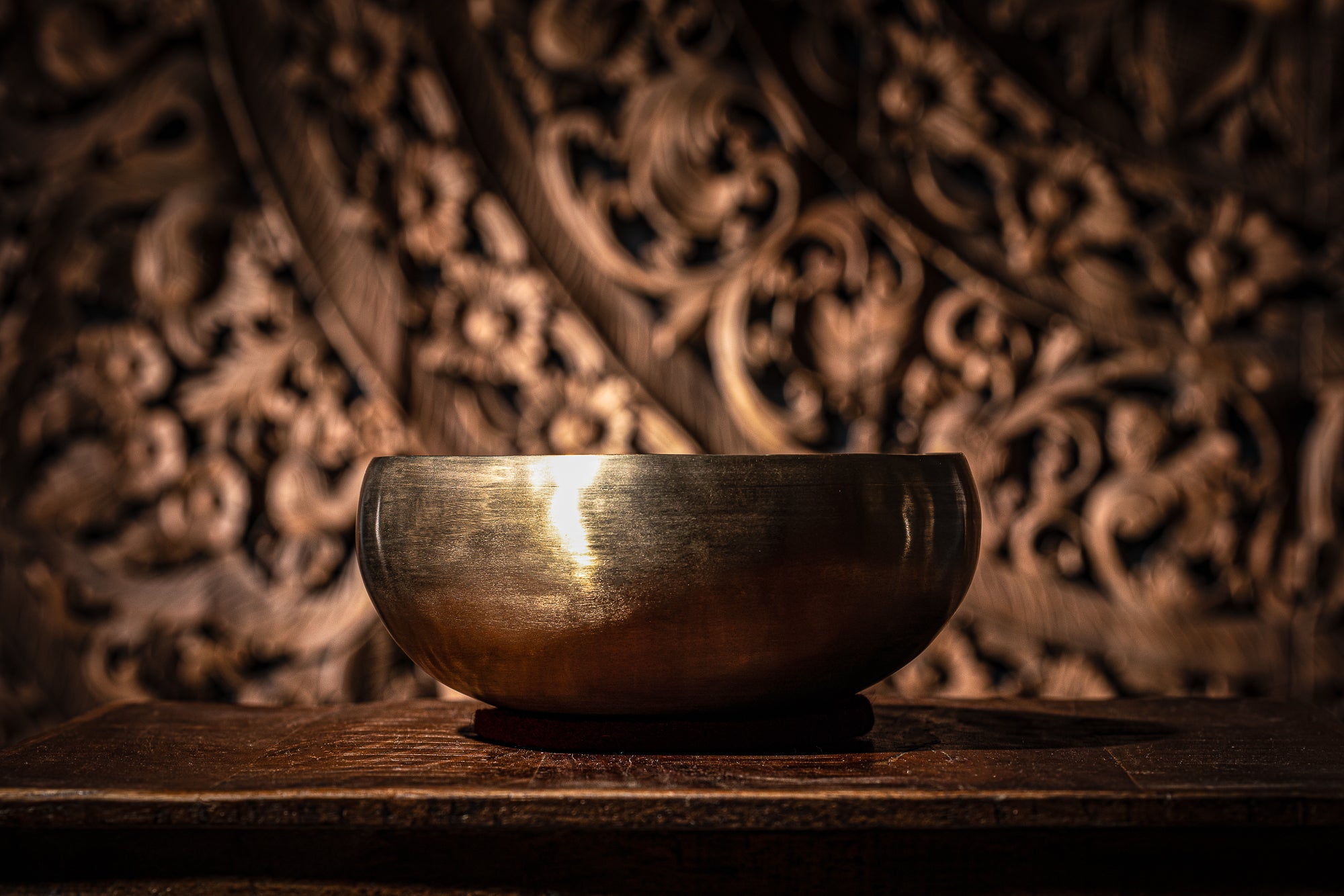 7.6" Synthesis Series Singing Bowl, 1000g, Flower of Life