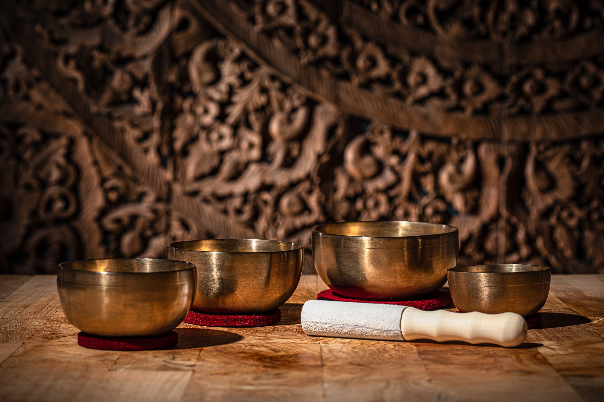 4-Piece Universal Series Singing Bowl Set, 250/400/500/600g