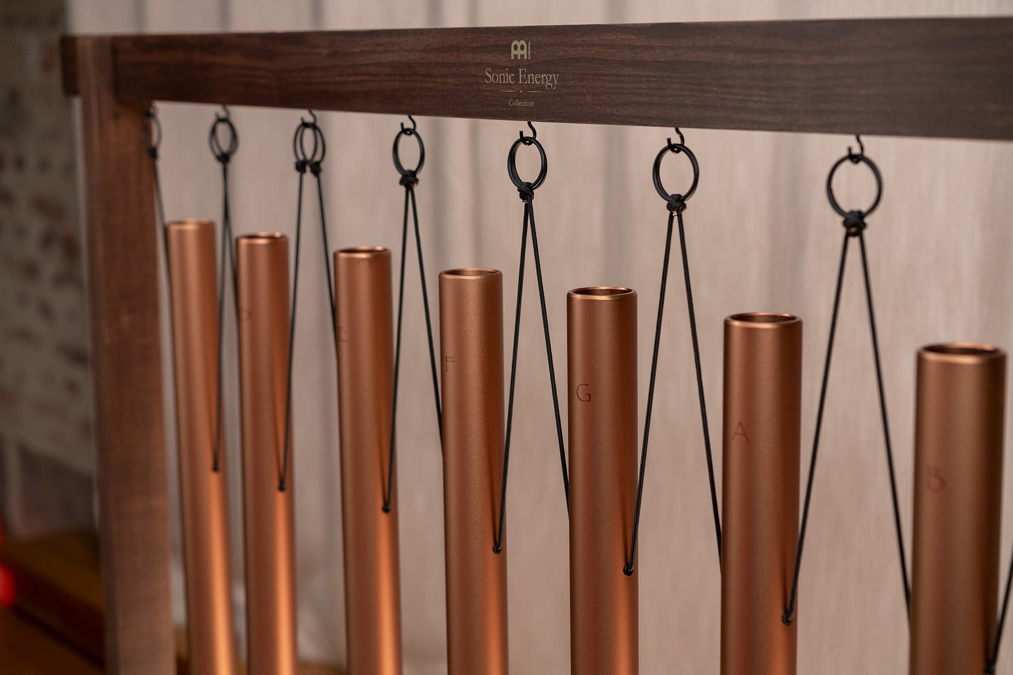 8-Piece Sound Bath Tube Chimes Set, 440 Hz, Bronze