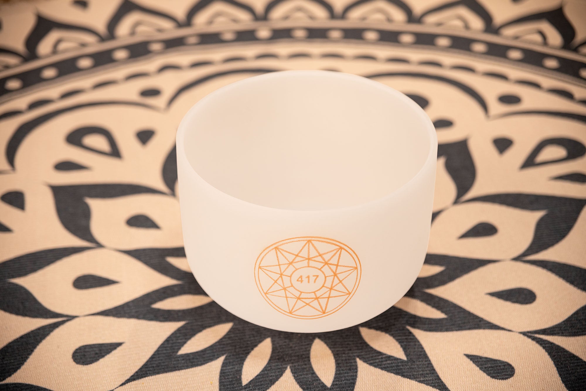 10" Solfeggio Crystal Singing Bowl, Re 417 Hz, Note G