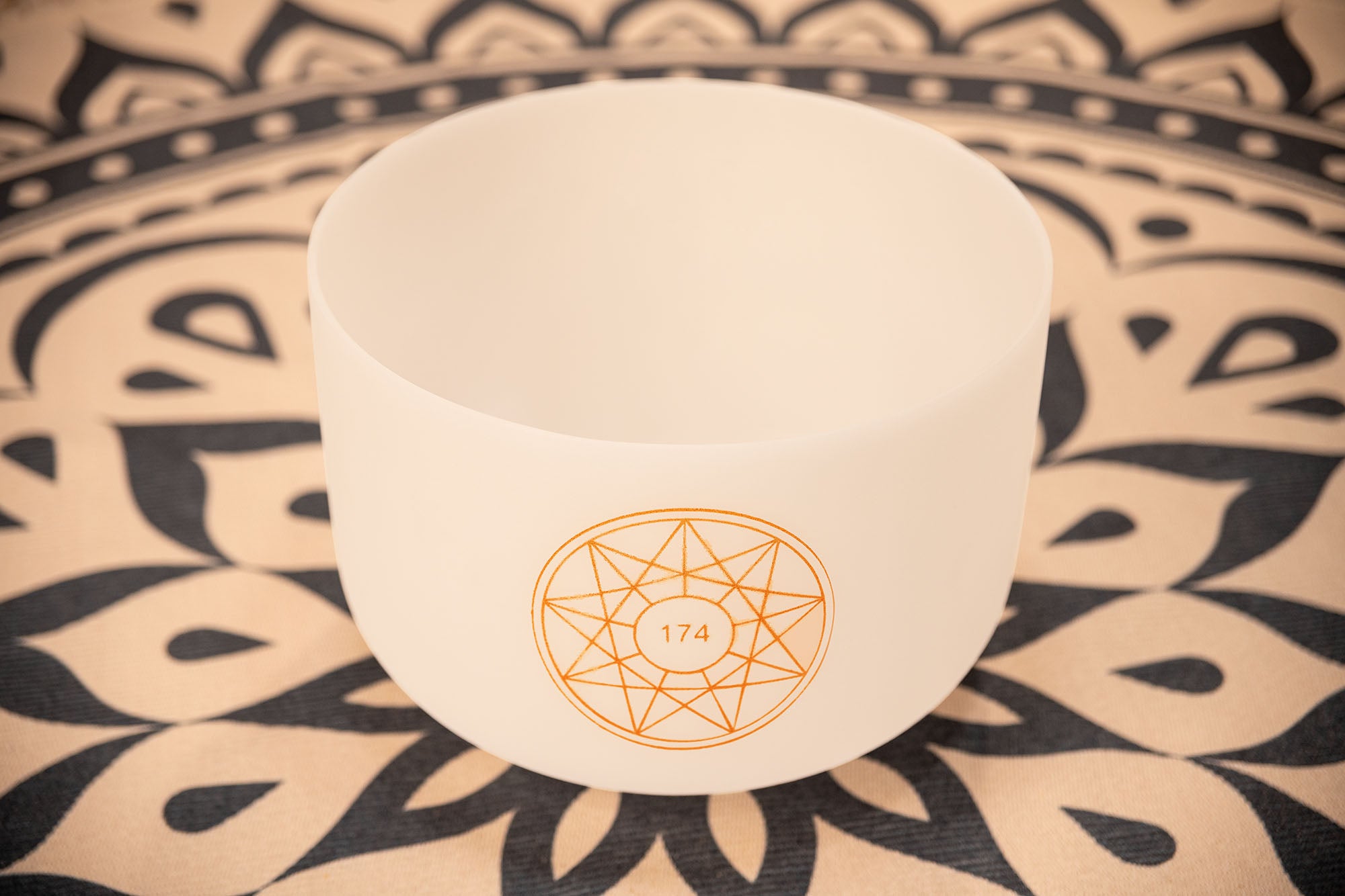 12" Solfeggio Crystal Singing Bowl, 174 Hz, Note F3