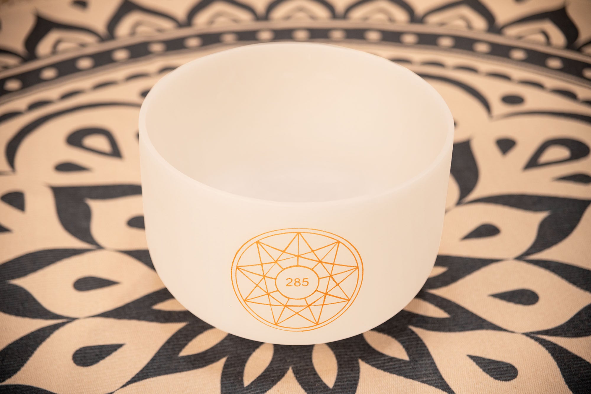 10" Solfeggio Crystal Singing Bowl, 285 Hz, Note C