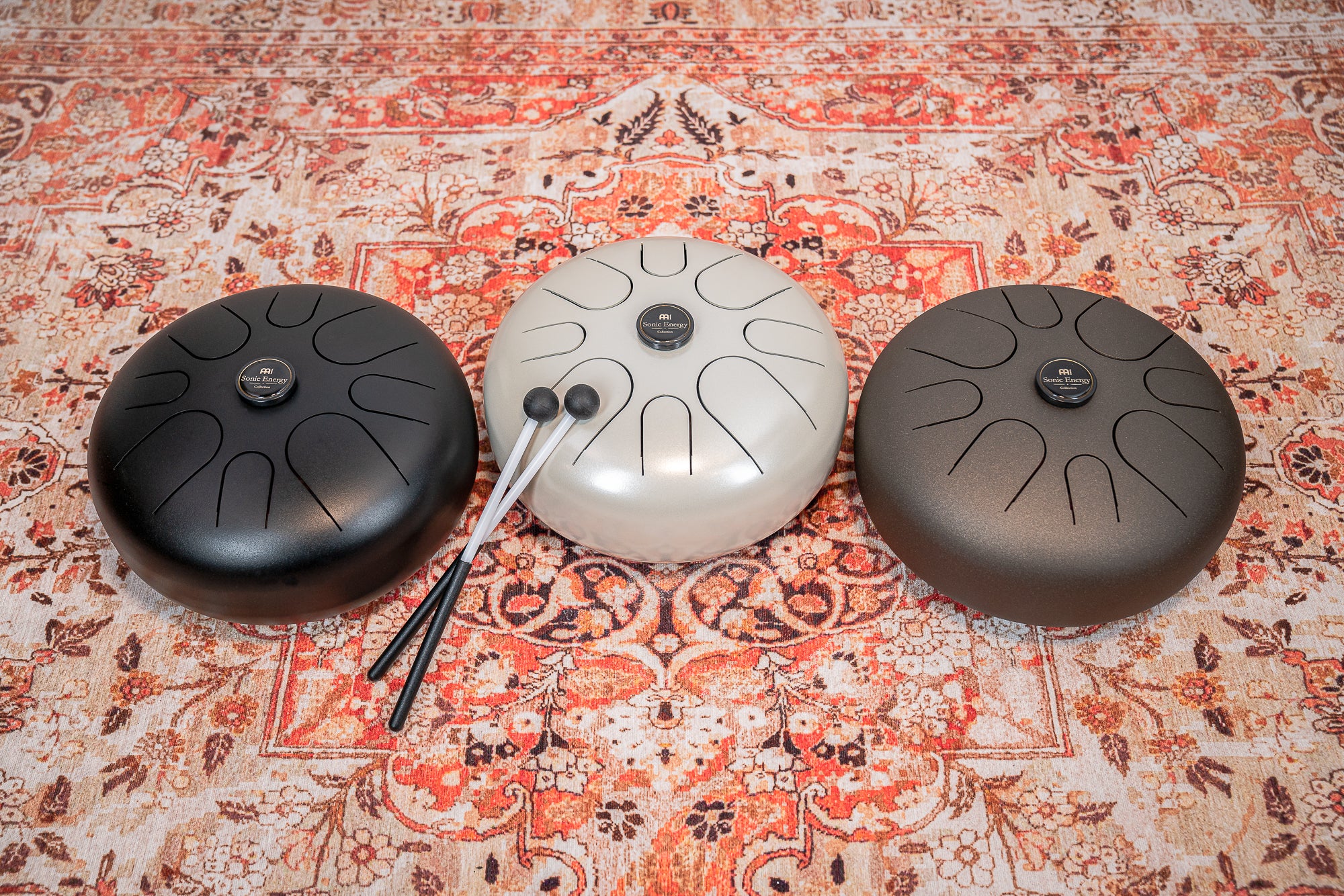 12" Steel Tongue Drum, A Minor, Black