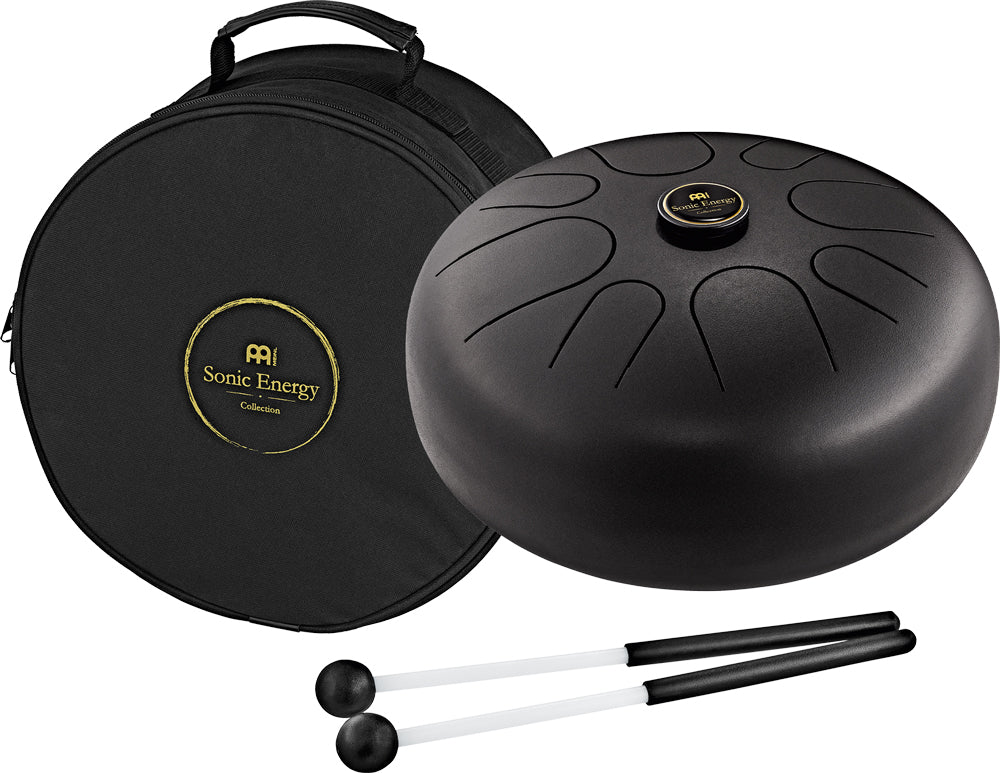 12" Steel Tongue Drum, A Minor, Black