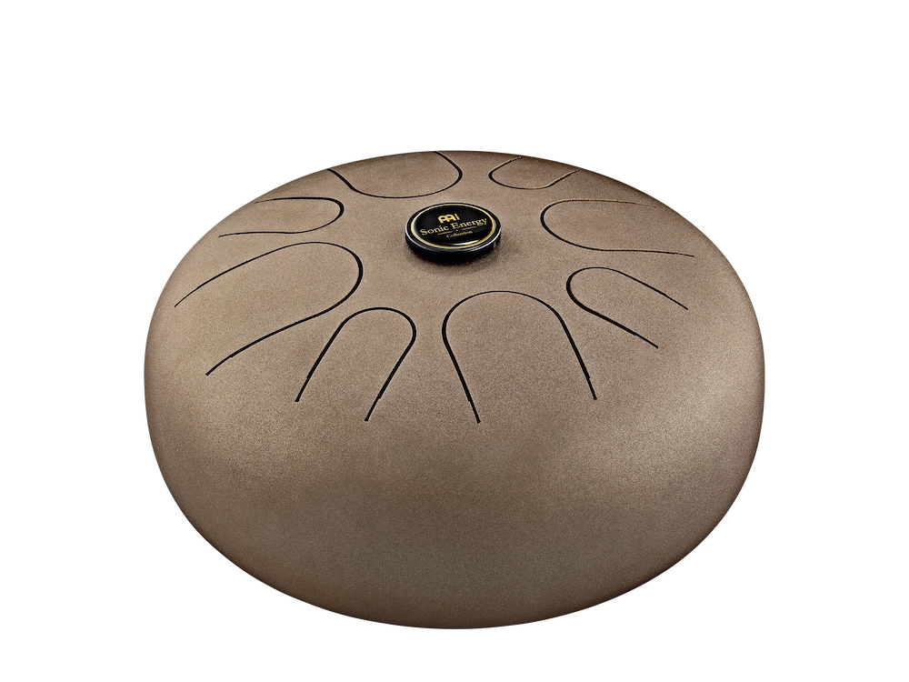 12" Steel Tongue Drum, G Major, Vintage Brown