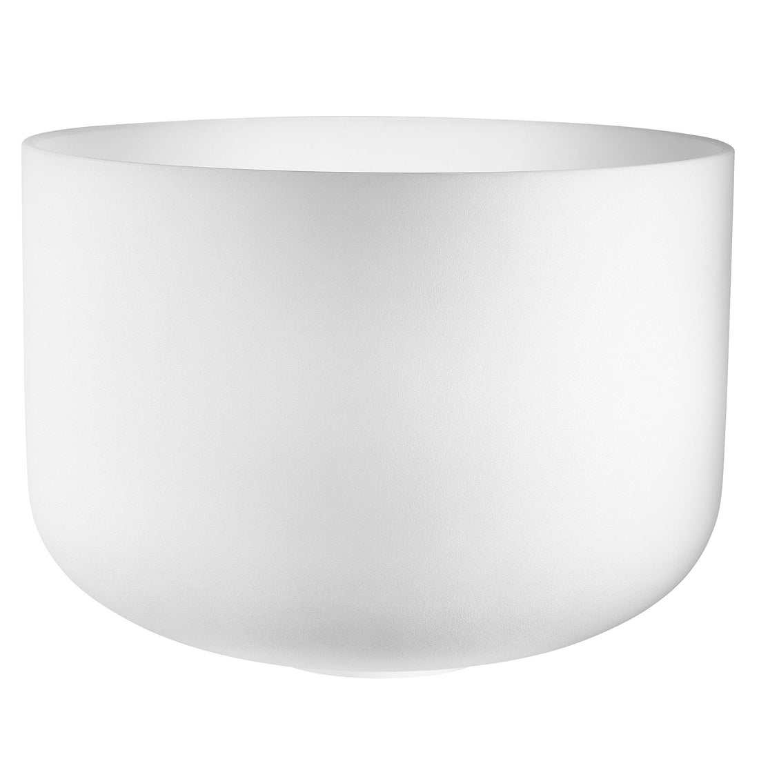 16" White-Frosted Crystal Singing Bowl, Note E3, Solar Plexus Chakra 432hz