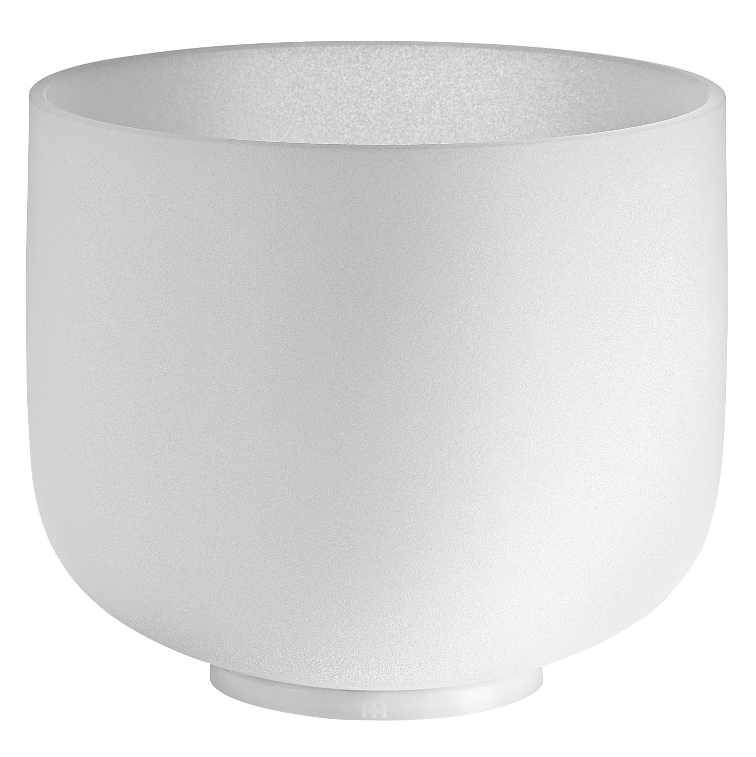 8&quot; White-Frosted Crystal Singing Bowl, Note C5, Root Chakra