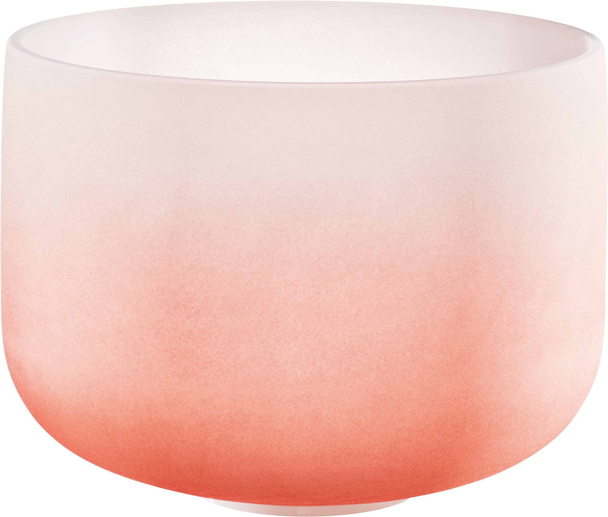 13&quot; Color-Frosted Crystal Singing Bowl, Orange, Note D4, Sacral Chakra