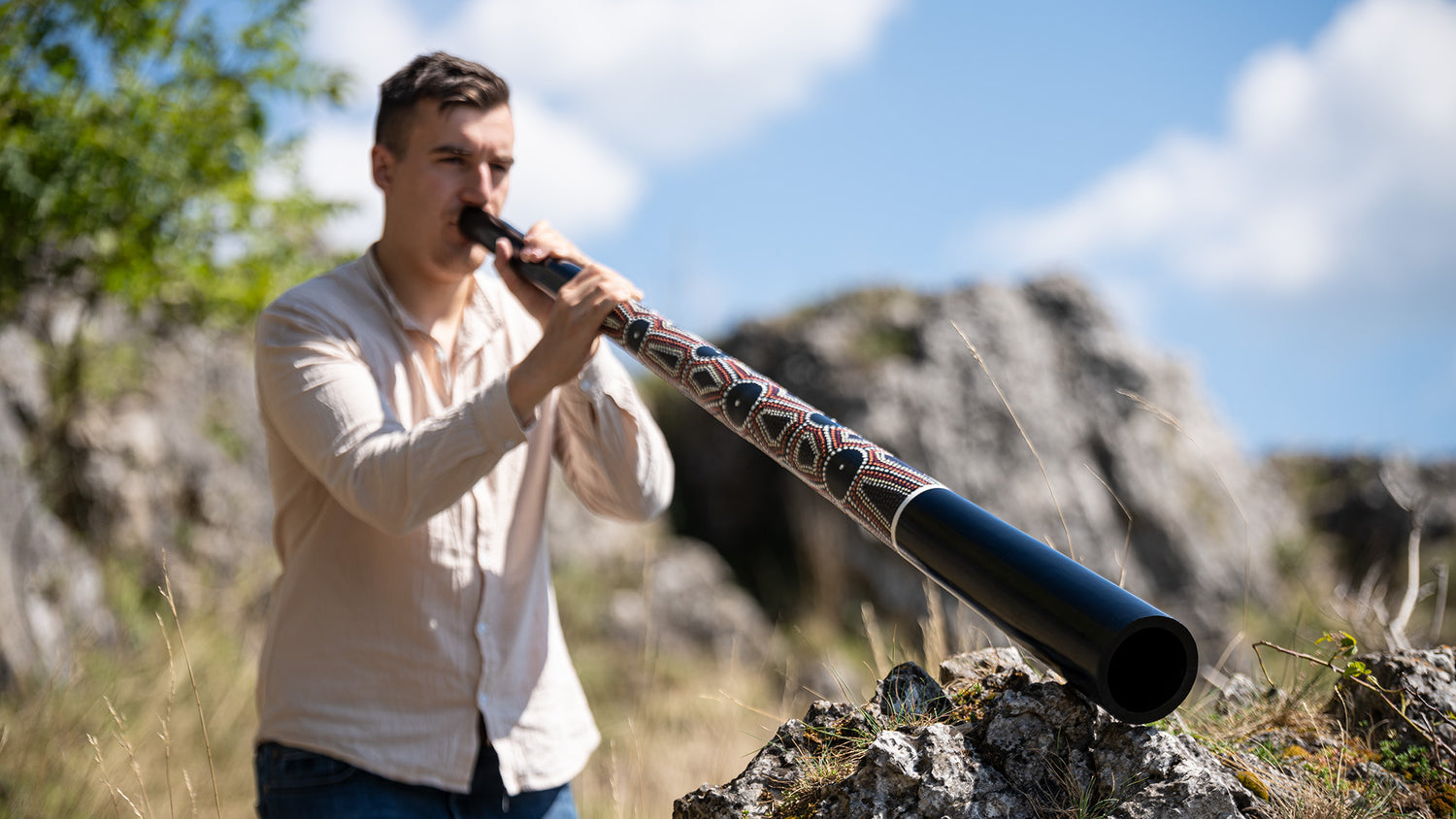 61.2&quot; Sliced Pro Didgeridoo, Tuning E, Black