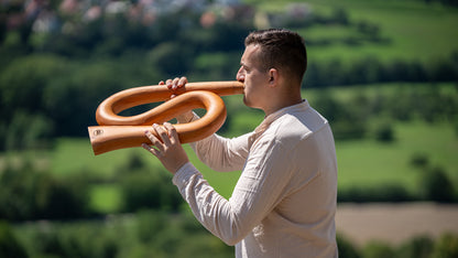 S-Shaped Pro Didgeridoo, Tuning D, Natural