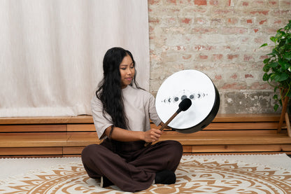 14&quot; Ritual Drum, Moon Phases, True Feel Synthetic Head