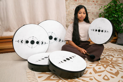 14&quot; Ritual Drum, Moon Phases, True Feel Synthetic Head