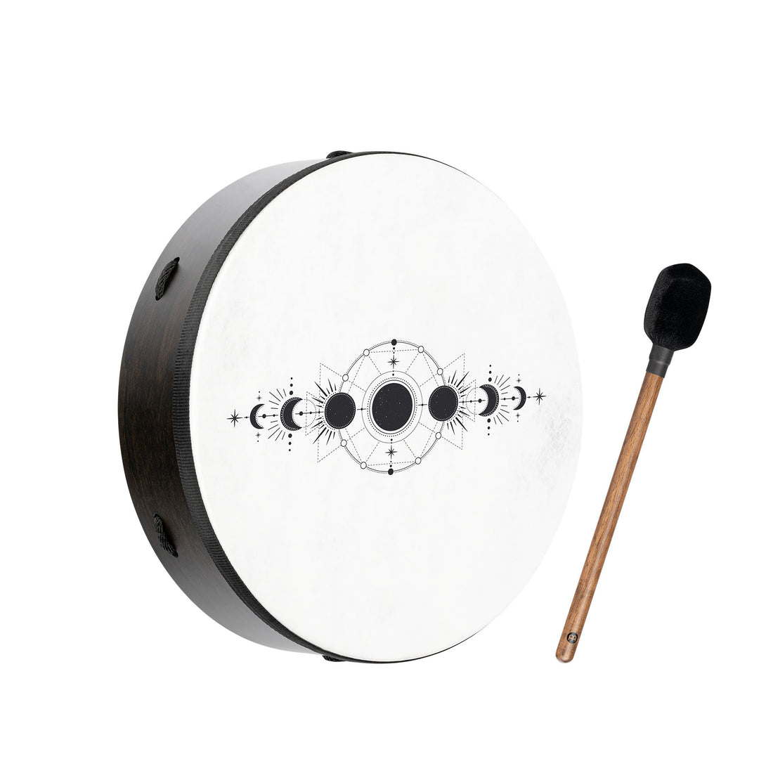 14&quot; Ritual Drum, Moon Phases, True Feel Synthetic Head