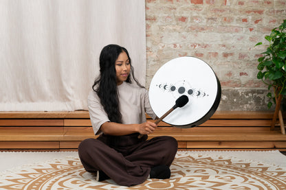 16&quot; Ritual Drum, Moon Phases, True Feel Synthetic Head