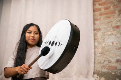16&quot; Ritual Drum, Moon Phases, True Feel Synthetic Head