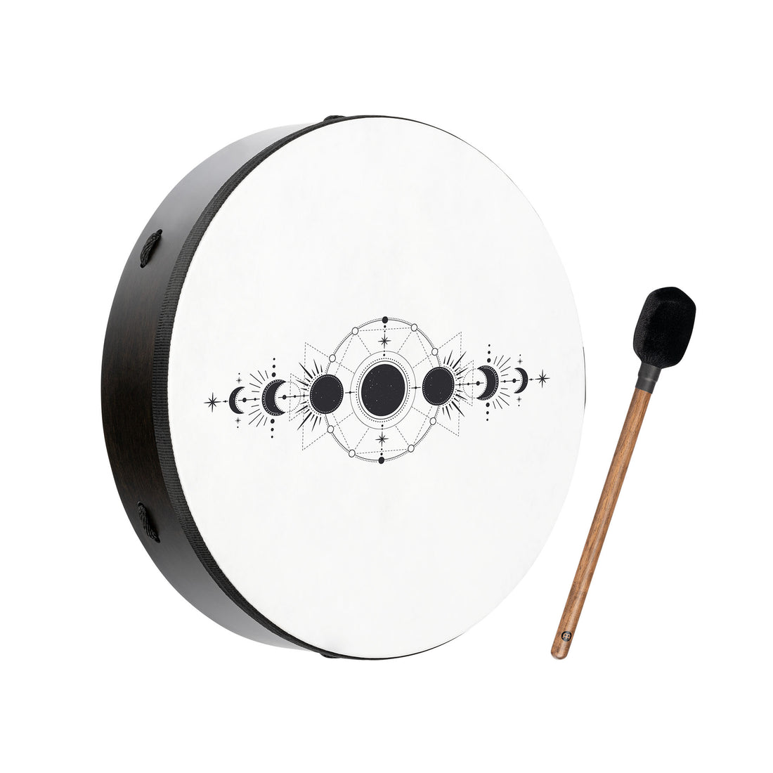 16&quot; Ritual Drum, Moon Phases, True Feel Synthetic Head