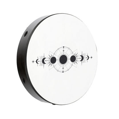 18&quot; Ritual Drum, Moon Phases, True Feel Synthetic Head