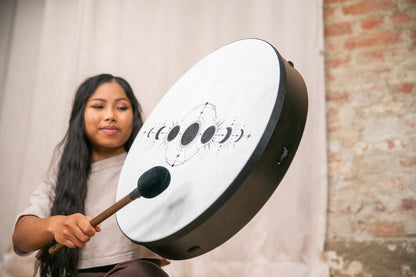 20&quot; Ritual Drum, Moon Phases, True Feel Synthetic Head