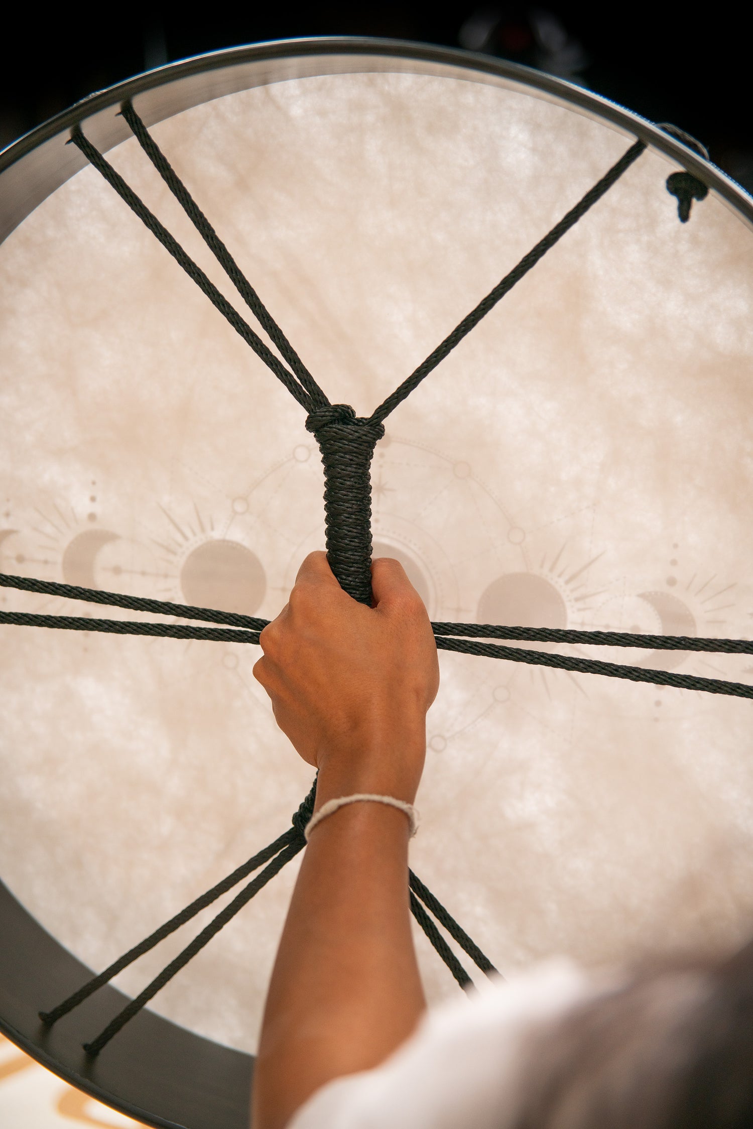20&quot; Ritual Drum, Moon Phases, True Feel Synthetic Head