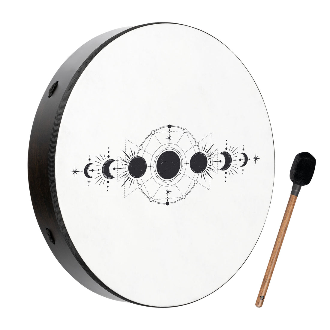 20&quot; Ritual Drum, Moon Phases, True Feel Synthetic Head