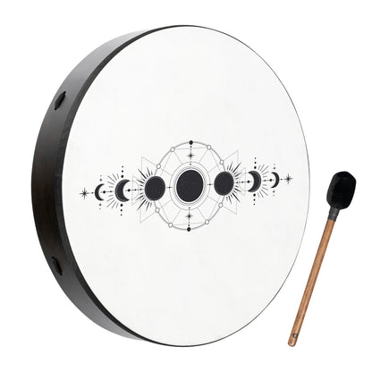 20&quot; Ritual Drum, Moon Phases, True Feel Synthetic Head
