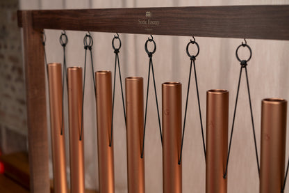 8-Piece Sound Bath Tube Chimes Set, 440 Hz, Bronze