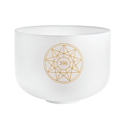 10&quot; Solfeggio Crystal Singing Bowl, Ut 396 Hz, Note G4