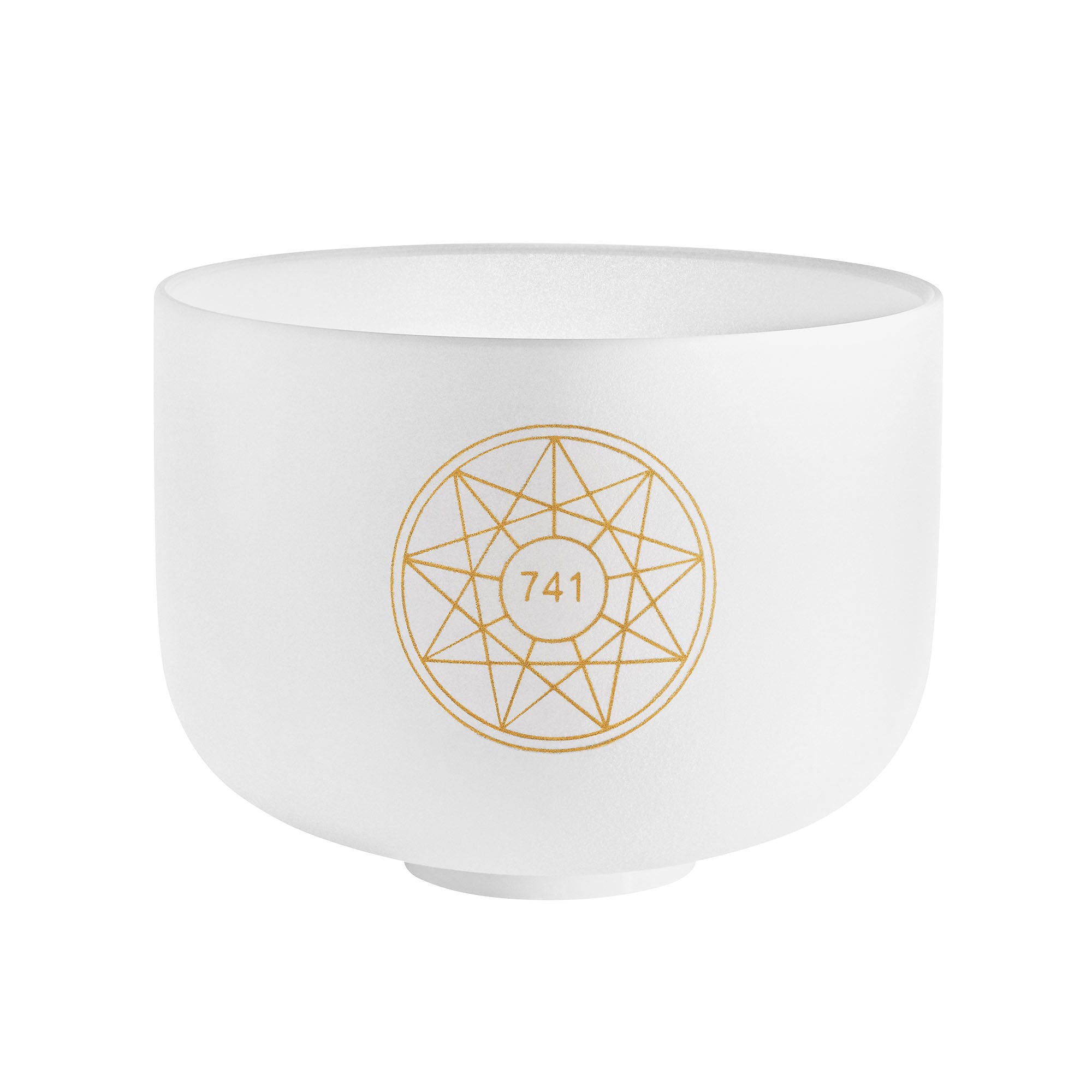 10&quot; Solfeggio Crystal Singing Bowl, Sol 741 Hz, Note F