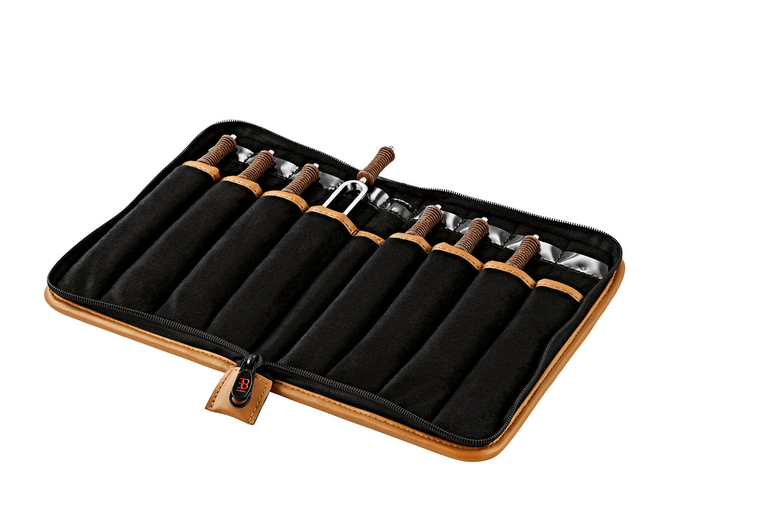 7-Piece Planetary Tuned Tuning Fork Chakra Set incl. Case