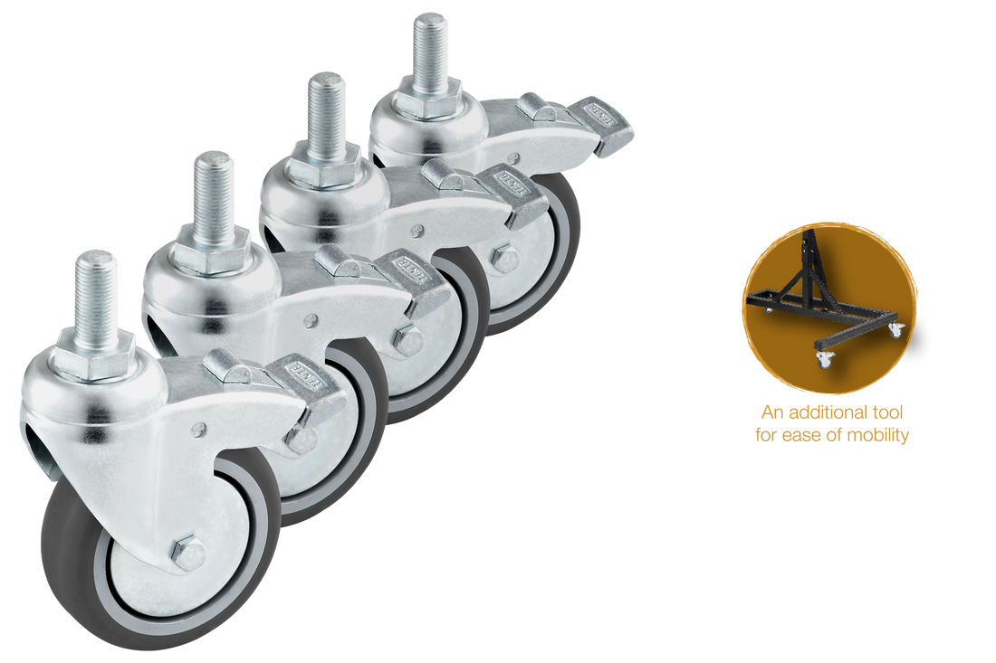 Gong Stand Wheels, Set of Four