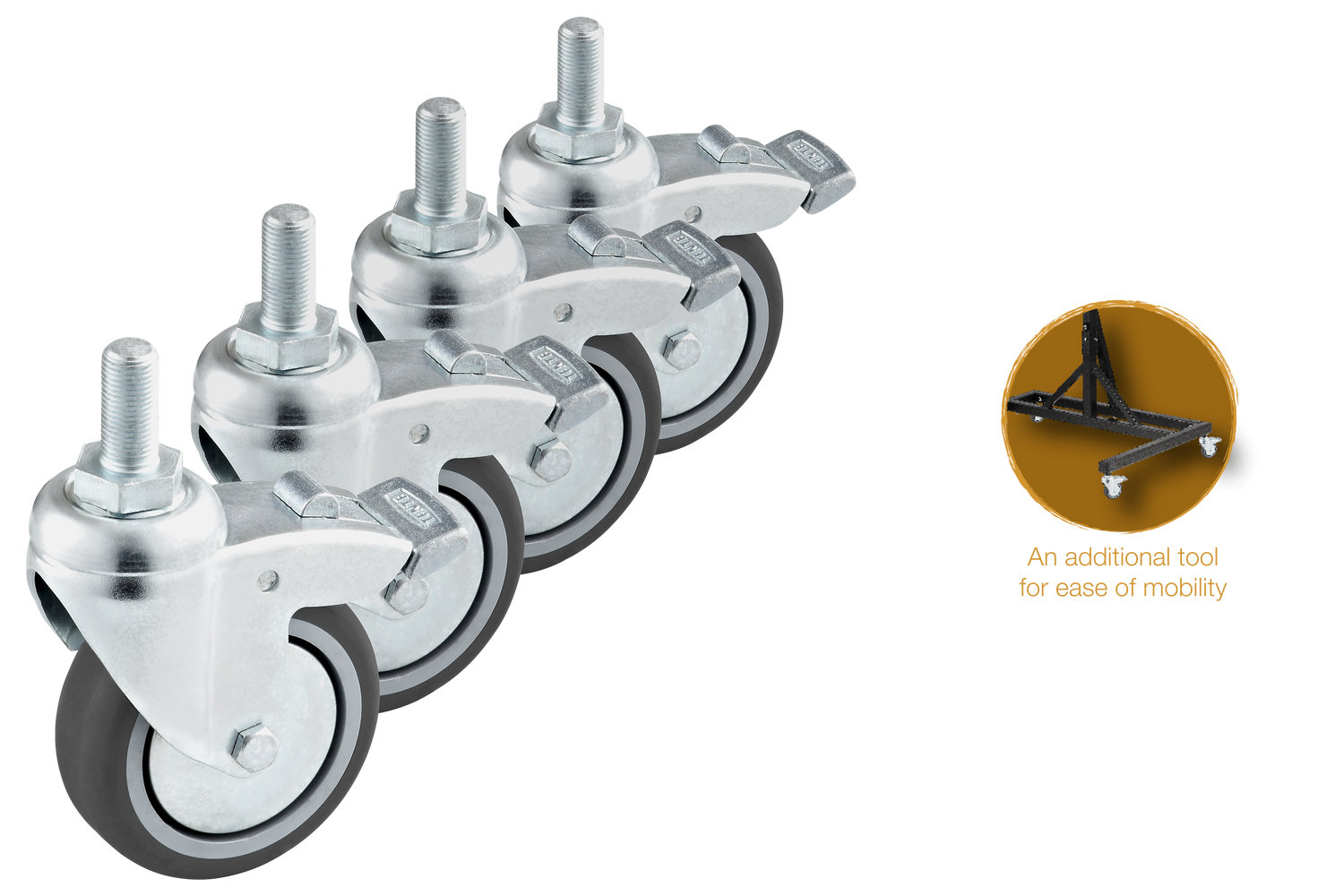 Gong Stand Wheels, Set of Four