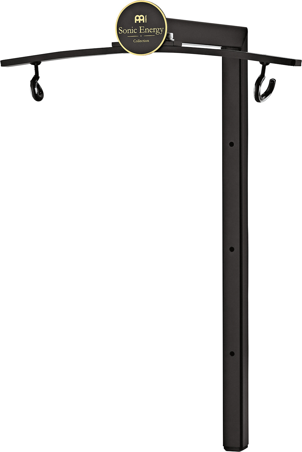 Gong Wall Mount, Up to 40", Black Powder-Coated Steel